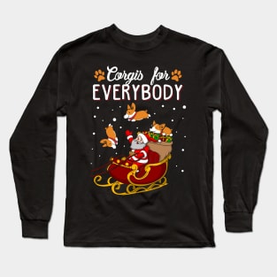 Corgis For Everybody Christmas Sweater Long Sleeve T-Shirt